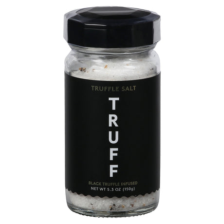 Truff Black Truffle Infused Salt - 5.3 Oz (Pack of 6) | Gourmet Seasoning