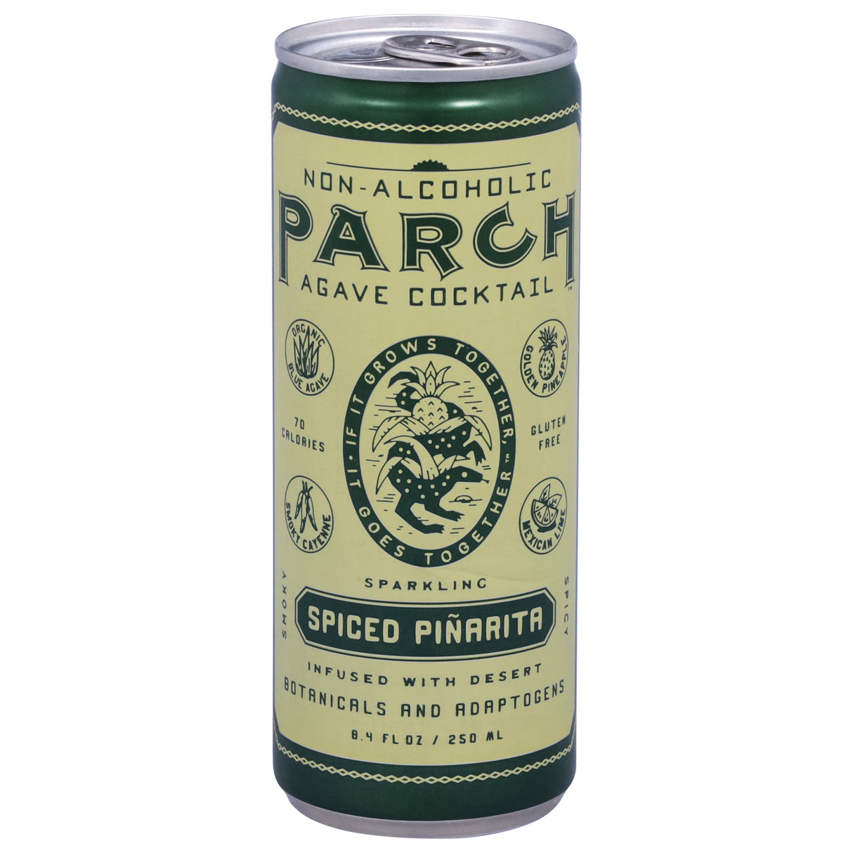 Parch Cktl Non-Alcoholic Spiced Piña Rita - 12 x 8.4 oz