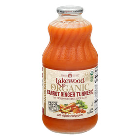 Lakewood Ginger Turmeric Juice, 6 pk - 32oz Bottles | Organic & Healthy