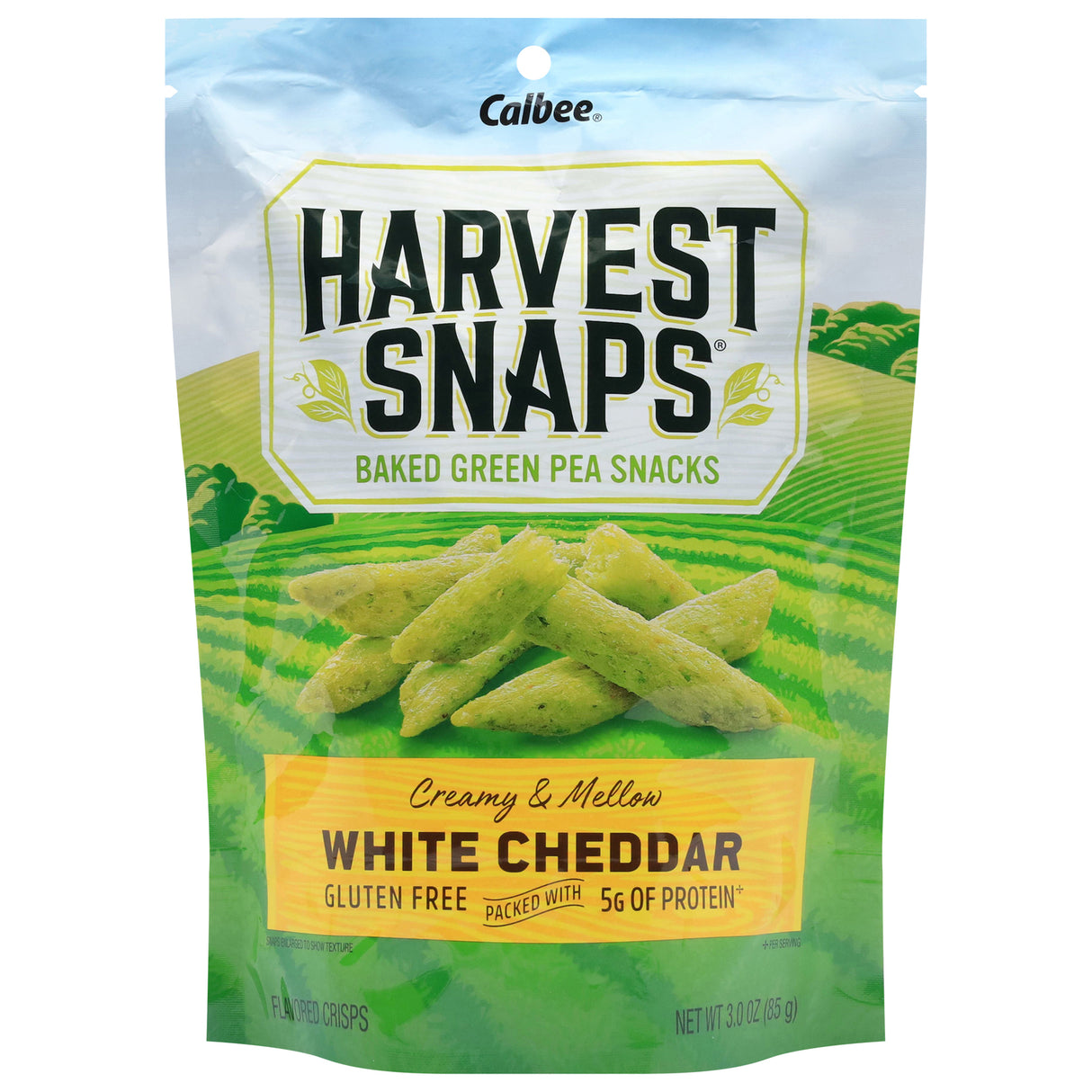 Harvest Snaps White Cheddar Crisps: 12 Bags. Healthy Snack. Gluten Free