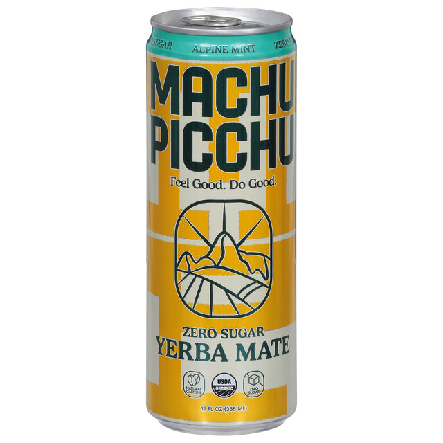 Machu Picchu Yerba Mate Mint Drink: Sparkling Energy, 12 , Best Price