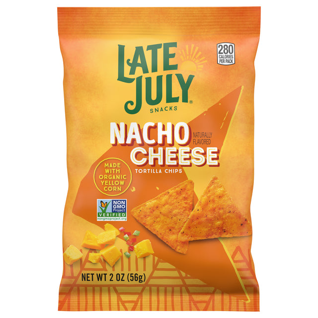 Late July Snacks OG3 Nacho Chipotle Tortilla Chips, 24 Bags, Flavorful Nacho!