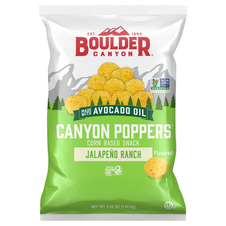 Boulder Canyon Canyon Jalapeno Ranch Potato Chips, 12 Bags of 5.25 Oz