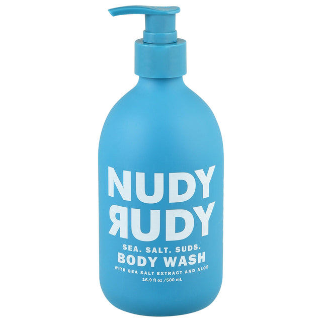 Nudy Rudy Sea Salt Suds Body Wash - 16.9 fl oz - Gentle Exfoliating & Cleansing