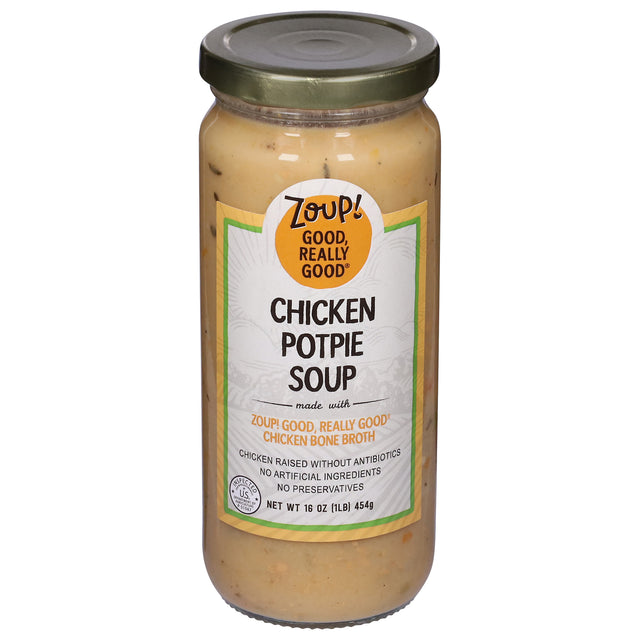 Zoup! Chicken Potpie Soup: Good, Really Good! 6 Bowls, Frozen - Ships Free