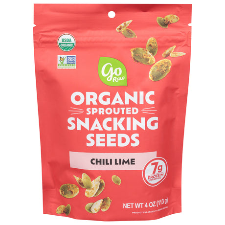 Go Raw Chili Lime Seeds: 6 Pack - Zesty Snack Power! Organic, 4 oz Bags