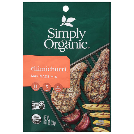 Simply Organic Chimichurri Marinade - 0.71 oz - (Pack of 12)
