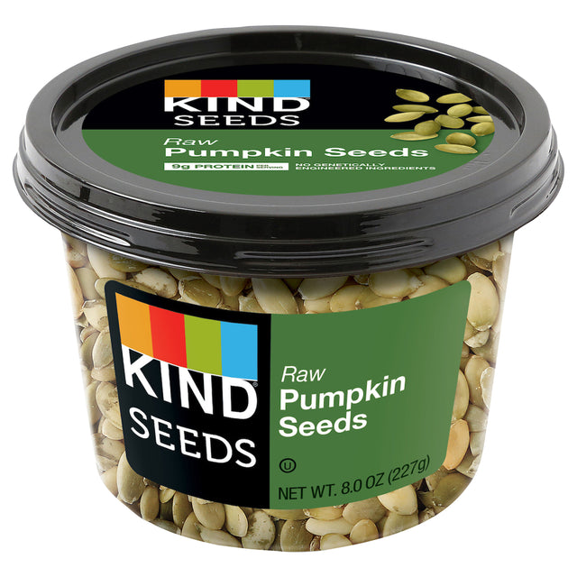 Kind Raw Pumpkin Seeds, 6-8 oz Bags (Pack of 6) - Unsalted, Nutrient-Rich Snack