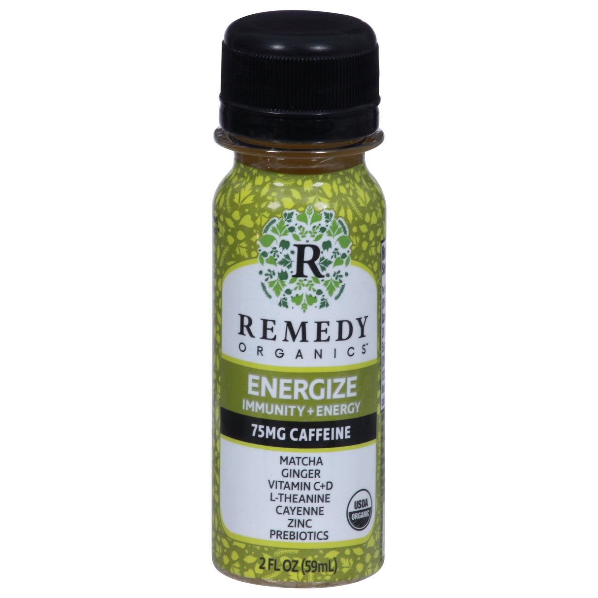 Remedy Organics Energy Shots: Organic Energy + Immune Support - 24 Bottles