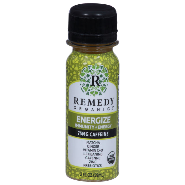 Remedy Organics Energy Shots: Organic Energy + Immune Support - 24 Bottles