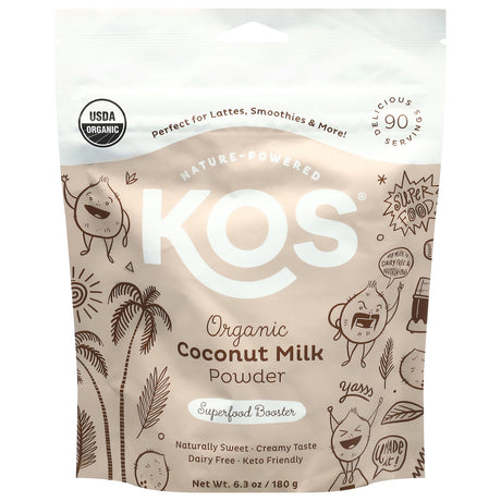 Kos Organic Coconut Milk Powder - 6.3 oz Single Serving