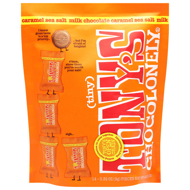 Tony's Chocolonely Caramel Sea Salt Chocolate Pouches | Bulk Candy