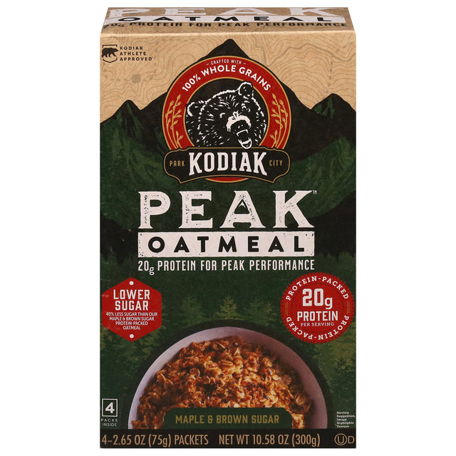 Kodiak Cakes Oatmeal Maple Brown Sugar Cups - (Pack of 6) - 4/2.65 oz - Single-Serve Breakfast