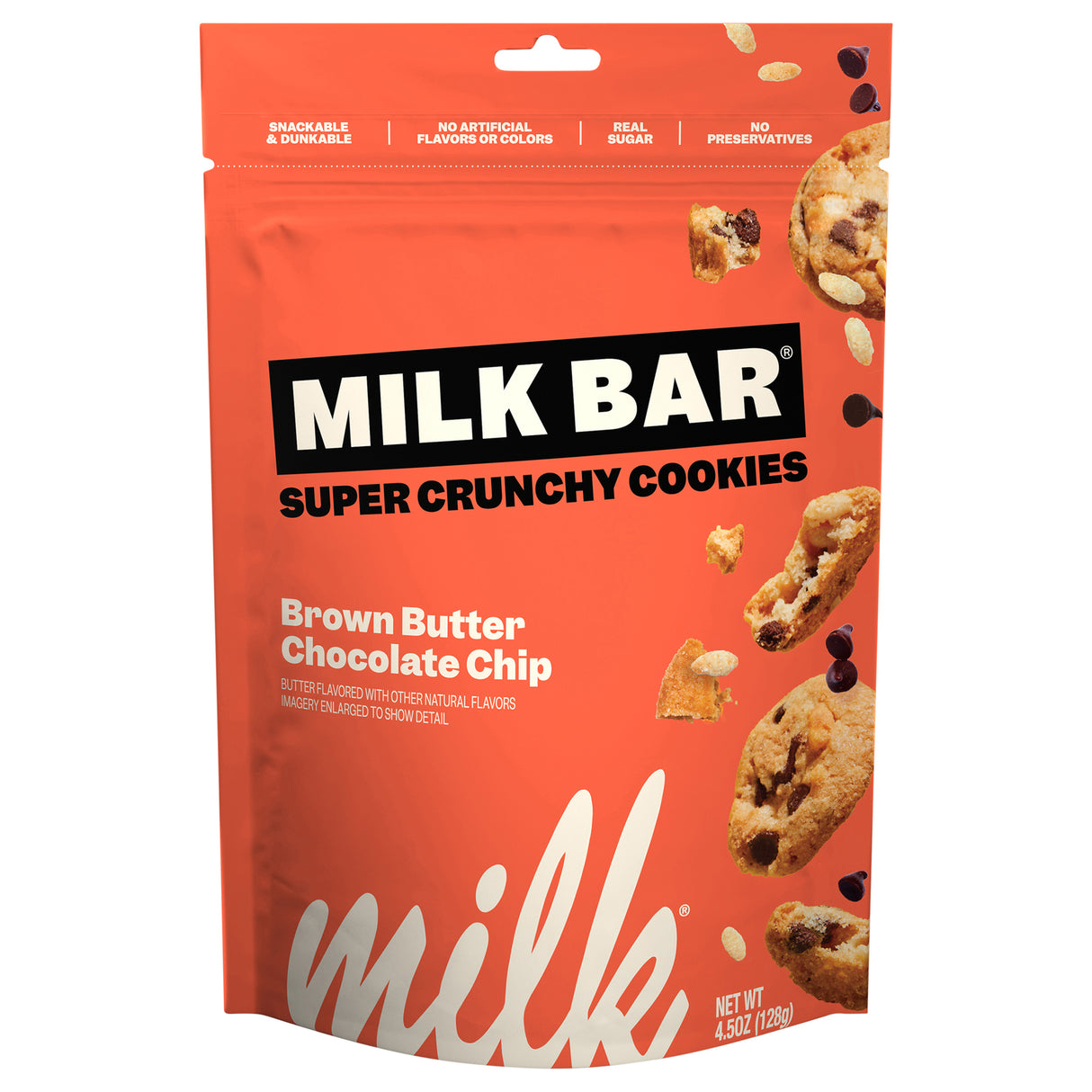 Milk Bar Cky Crunch Brown Butter Chocolate Chip Cookies - 12 Count of 4.5 Oz