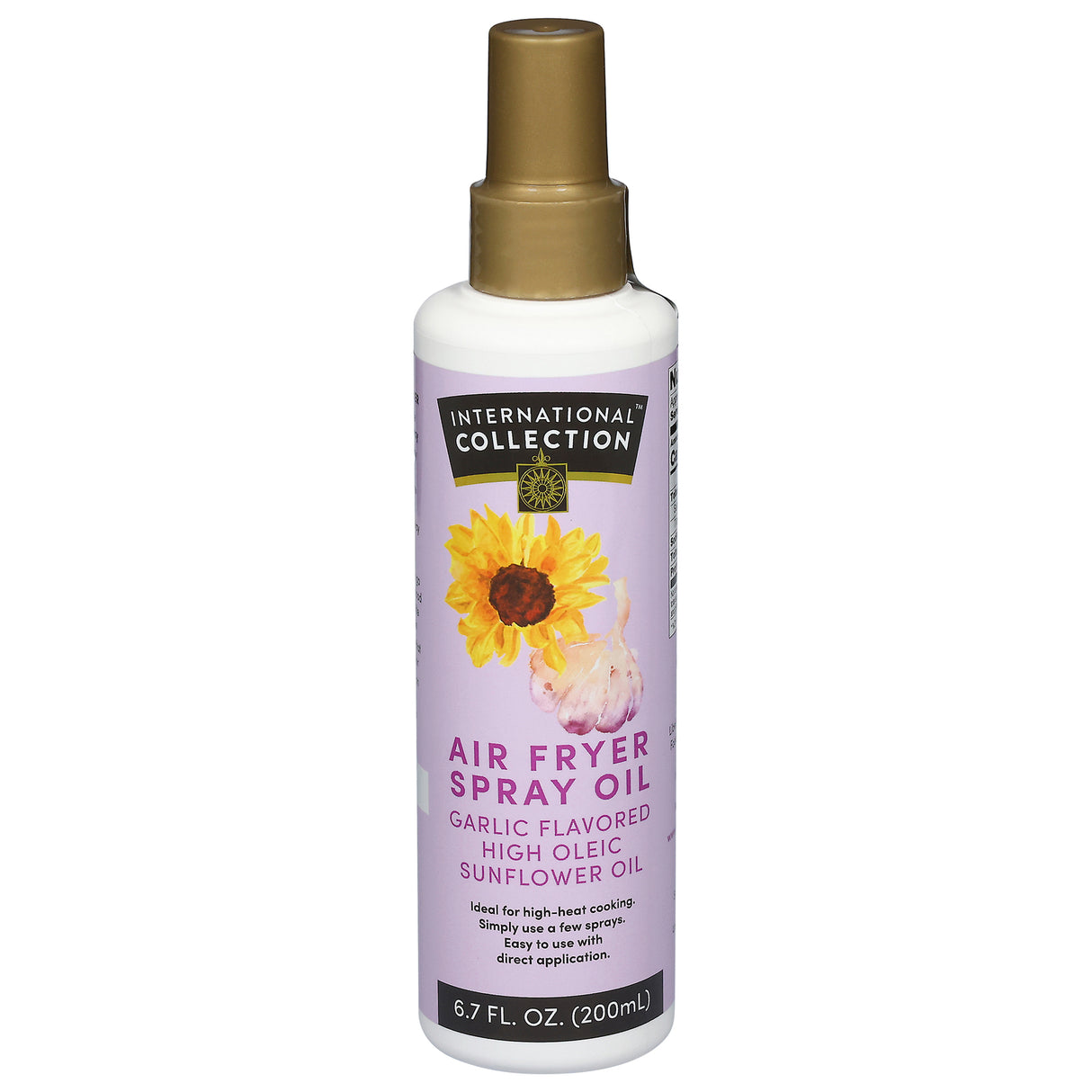 International Collection Garlic Sunflower Oil - 6x6.7 fl oz - Cooking Oil