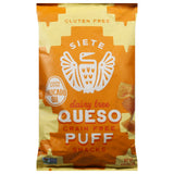 Siete Queso Puffs 6x4oz - Grain Free Cheese Puffs Snacks Made with Cassava Flour