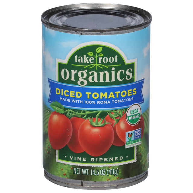 Take Root Organics Diced Tomatoes - (Pack of 12-14.5 Oz) - Organic, Ready-to-Use