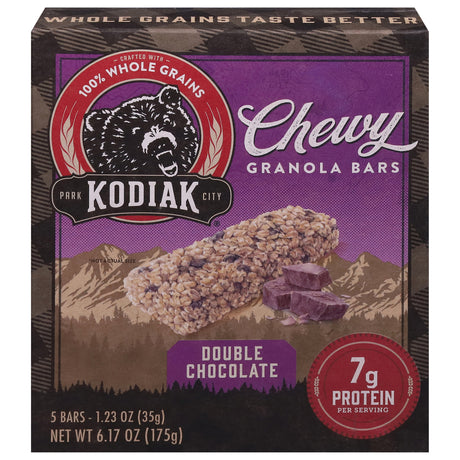 Kodiak Cakes Double Chocolate Granola Bars: High Protein Snack - 12 Pack
