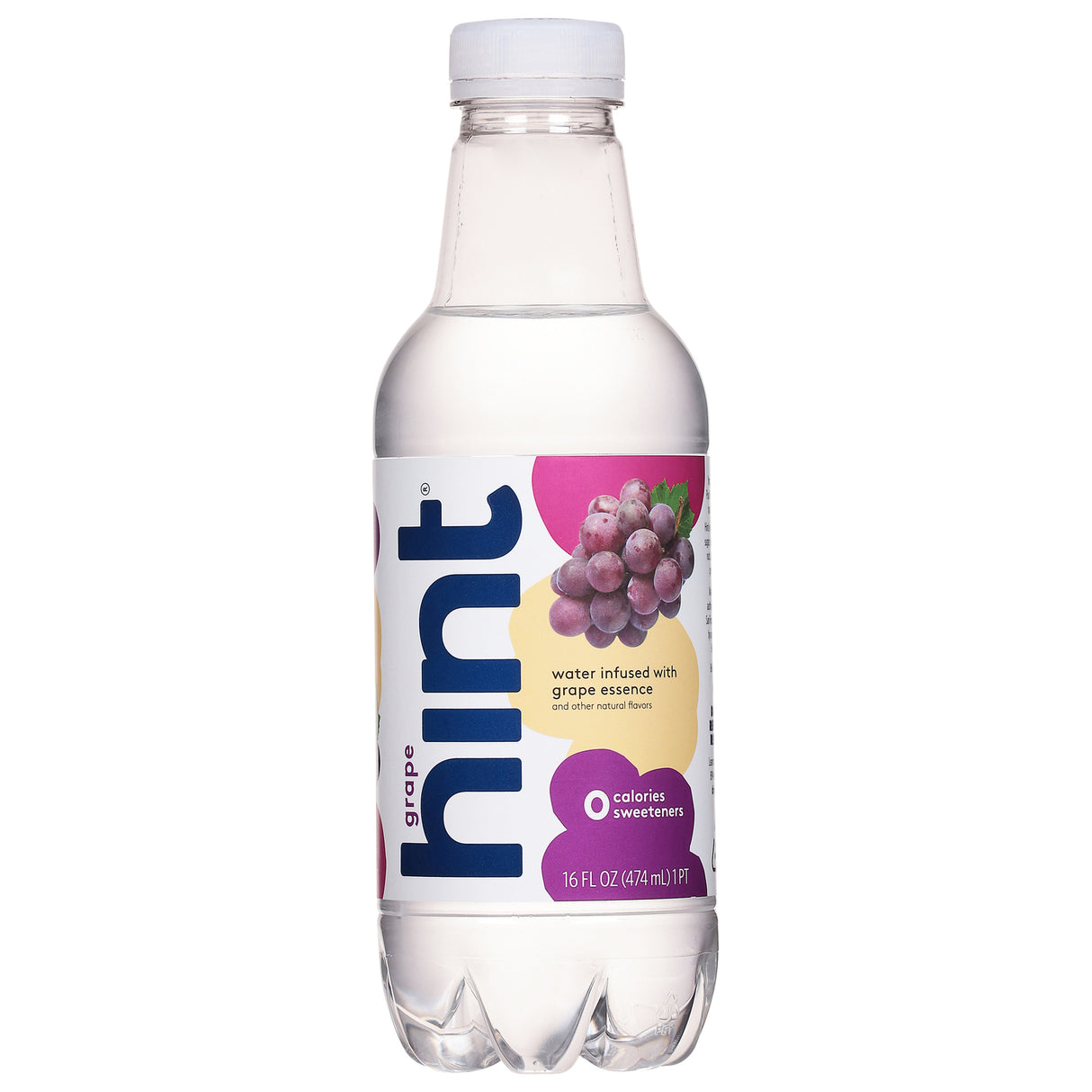 Hint Water Grape (Pack of 12 - 16 fl oz ) - Unsweetened & Infused with Real Fruit Flavor