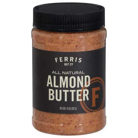Ferris Nut Co. Almond Butter Smooth, All Natural, 6 Jars, 14 oz - Free Shipping