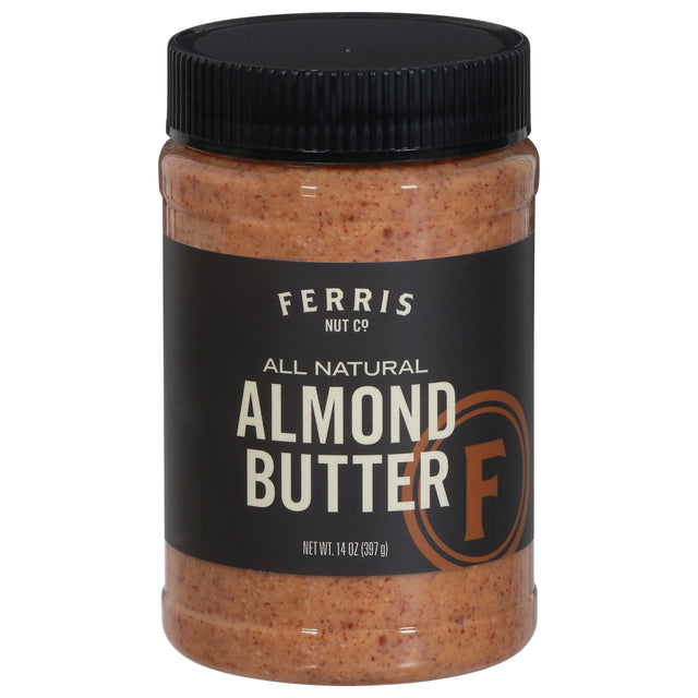 Ferris Nut Co. Almond Butter Smooth, All Natural, 6 Jars, 14 oz - Free Shipping