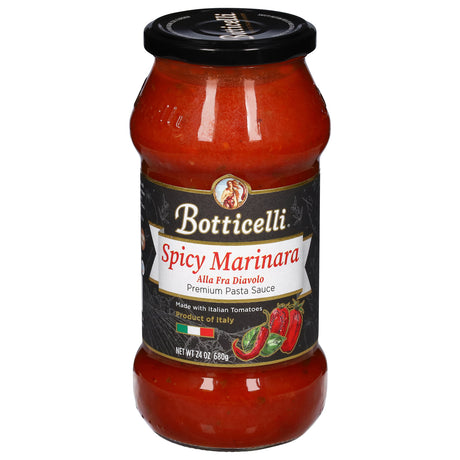 Botticelli Spicy Marinara Sauce 6-Pack: Authentic Italian Pasta Sauce