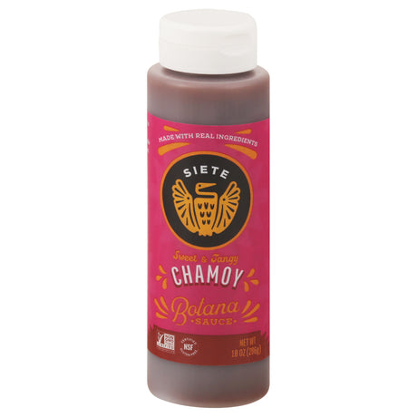 Siete Botana Chamoy Sauce (Pack of 8-10 fl oz) - Tangy Mexican Condiment