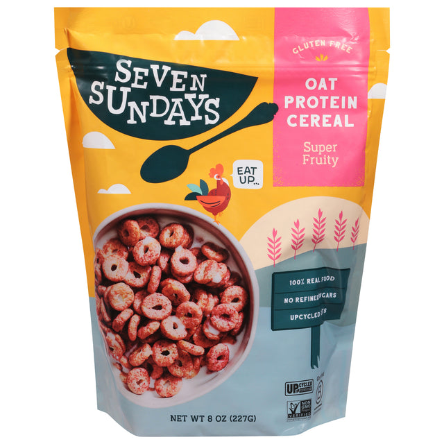 Seven Sundays Super Fruity Oat Cereal, 6 Boxes - Healthy Breakfast Cereal