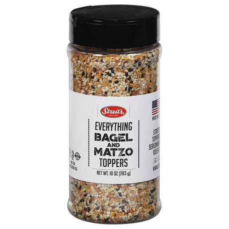 Streit's Matzo Topper Everything - 10 oz - (Pack of 12) - Crunchy Everything Bagel Seasoning