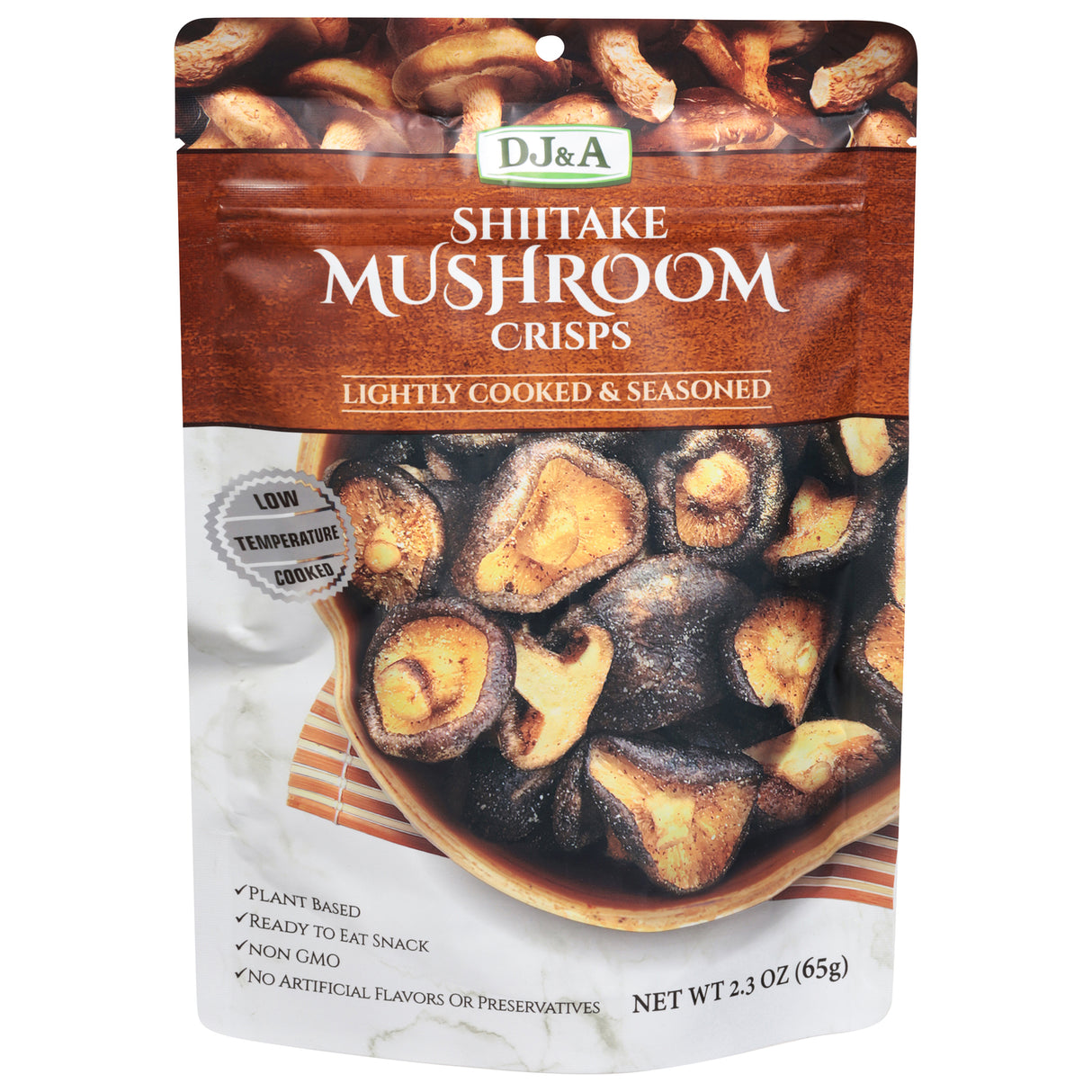 Dja Shiitake Mushroom Crisps - 9 x 2.3 Oz - Healthy & Delicious Snack