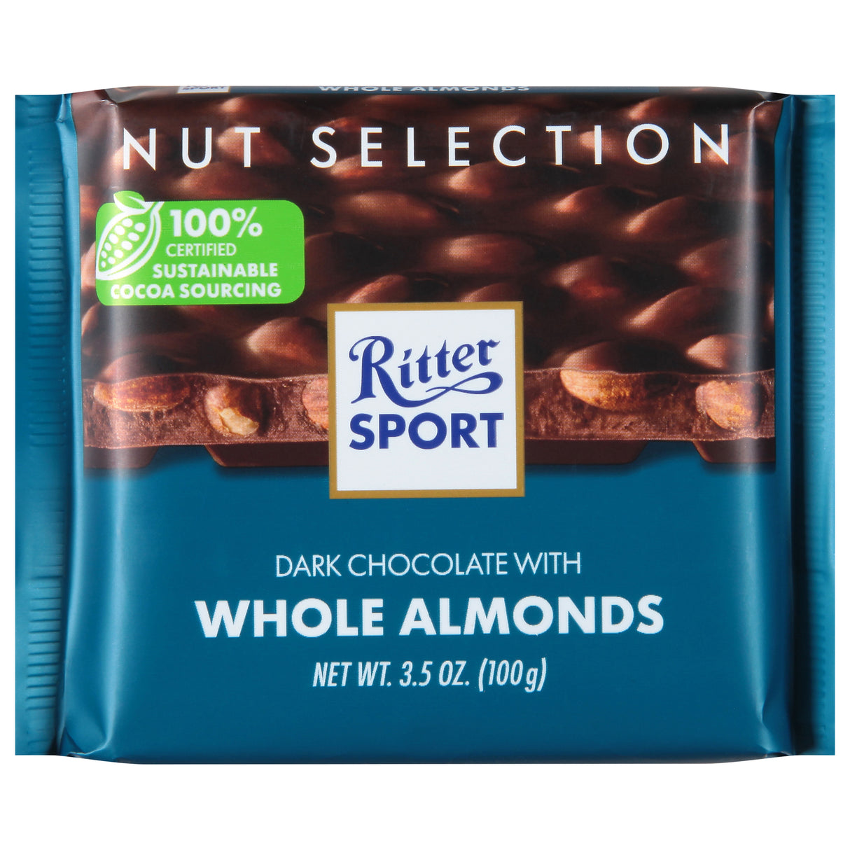 Ritter Sport Dark Chocolate Almonds Multipack | Rich, Intense, 11 x 3.5 Oz