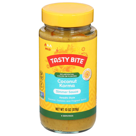 Tasty Bite Coconut Korma Simmer Sauce, 13 oz Pouches, 6-Pack