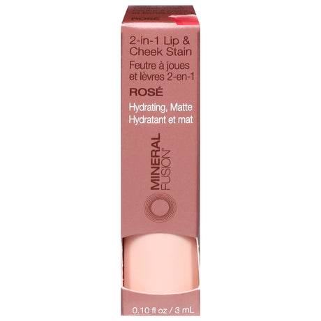 Mineral Fusion Rose Stain - Lip & Cheek Tint - .1 fl oz