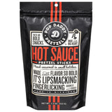 Pop Daddy Hot Sauce Pretzel Sticks (12-Pack) | Spicy Snack Sticks - 