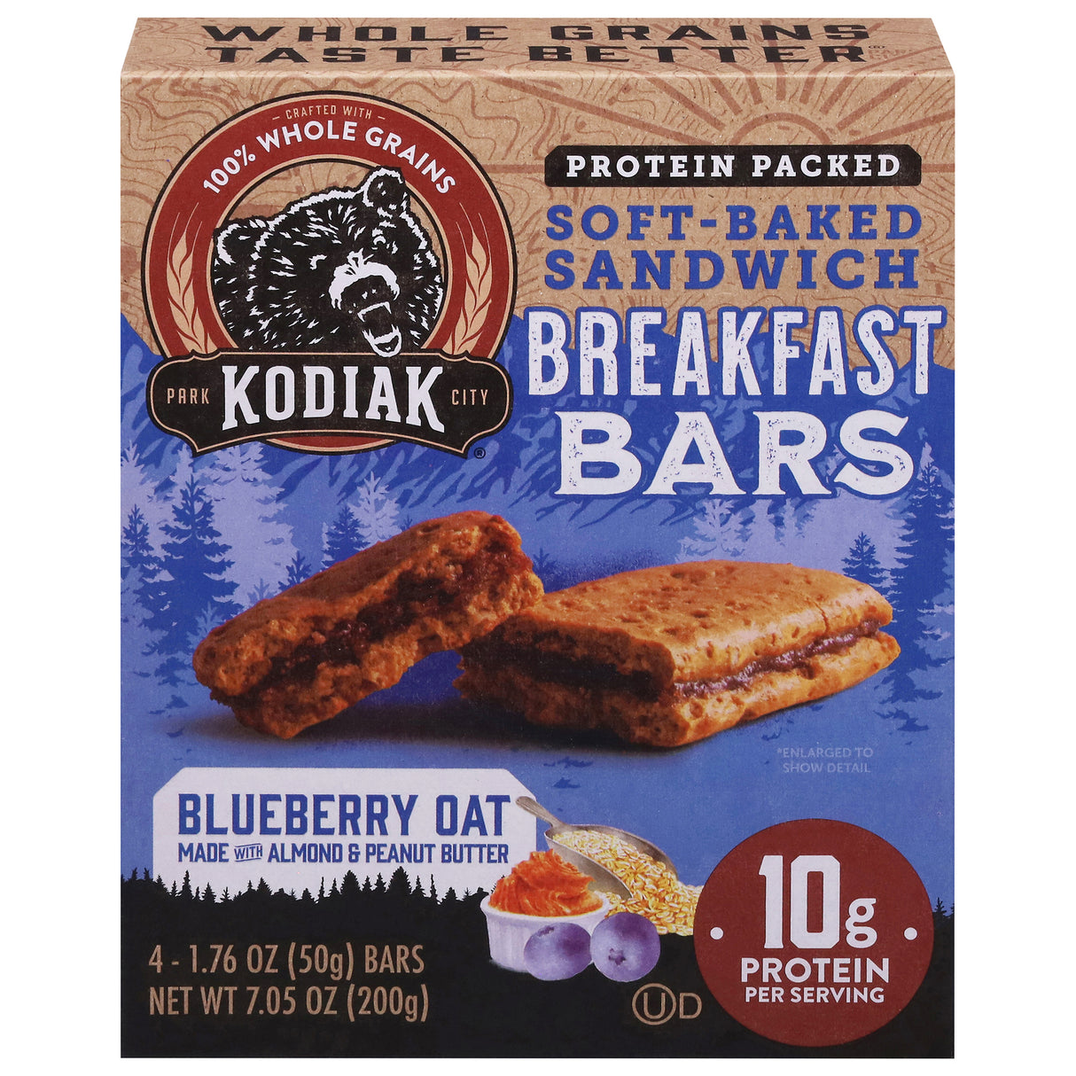 Kodiak Cakes Blueberry Oatmeal Bars | Healthy Breakfast On The Go - 