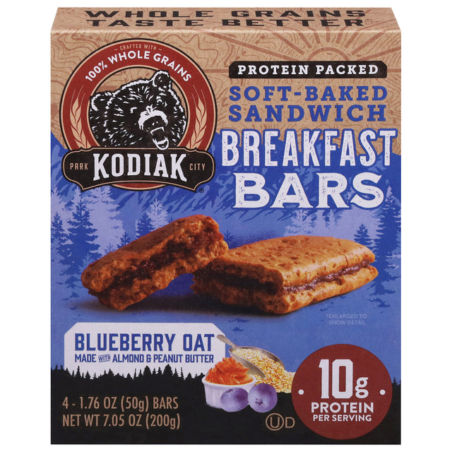 Kodiak Cakes Blueberry Oatmeal Bars | Healthy Breakfast On The Go - 
