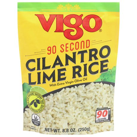 Vigo Cilantro Lime Rice (12 Pouches) Quick Side Dish | Vigo Rice, Ready Now