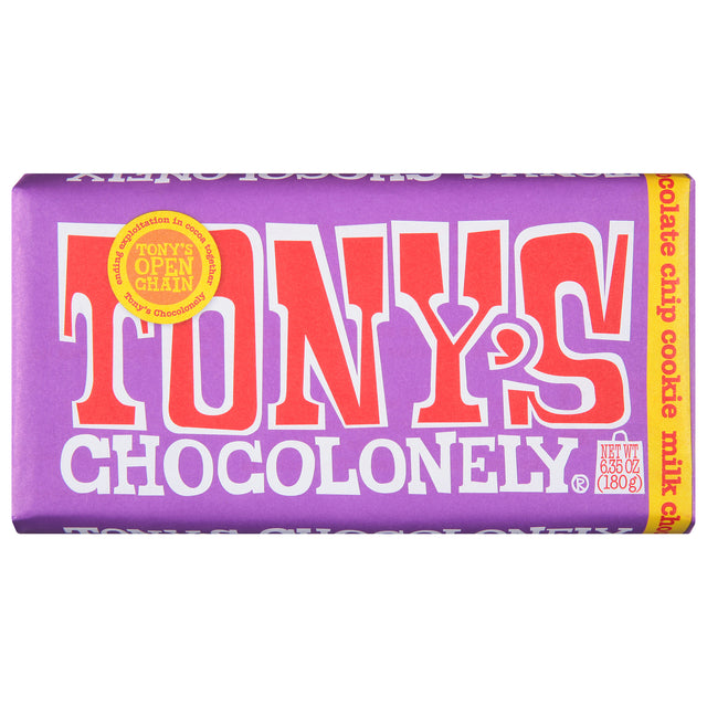 Tony's Chocolonely Milk Chocolate Cookie Bar (15 Pack) - Delicious Deal