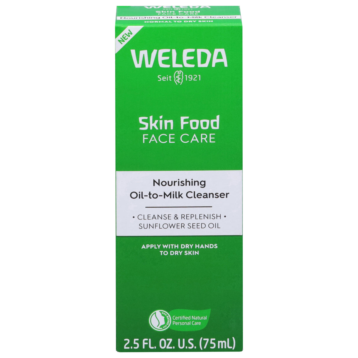 Weleda Skin Food Cleansing Oil - Gentle Face Cleanser & Makeup Remover - 2.5 fl oz
