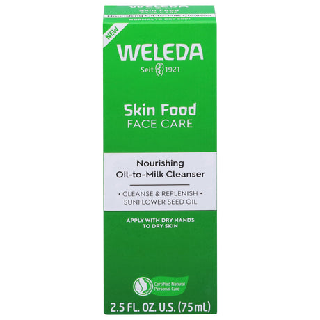 Weleda Skin Food Cleansing Oil - Gentle Face Cleanser & Makeup Remover - 2.5 fl oz