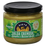 Siete Jalapeno Salsa Cremosa 6 Pack, Mild Heat, Creamy & Delicious - 10.5oz