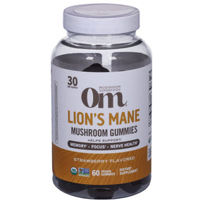 Om Gummy Organic Mushroom Supplement - 60 Count