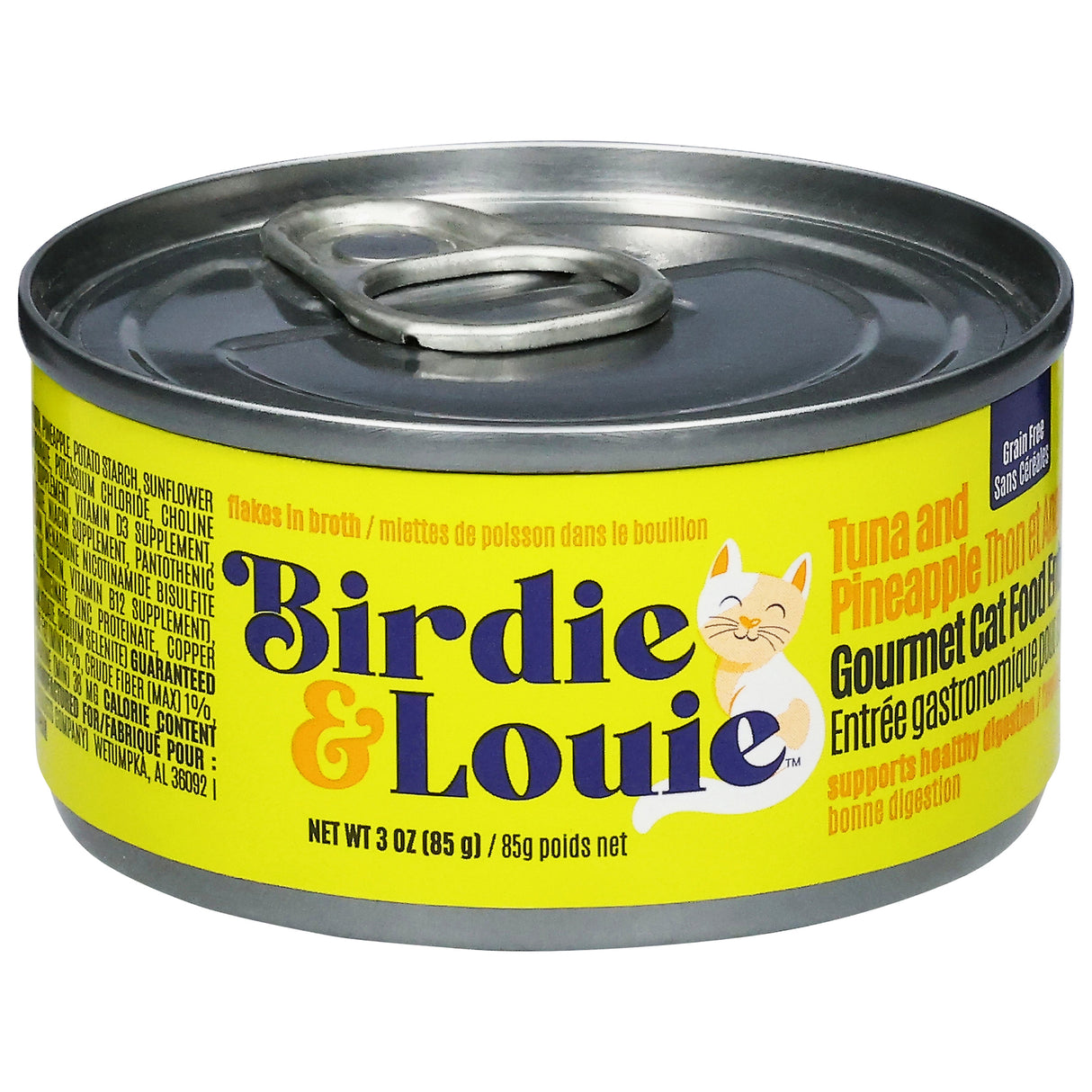 Birdie & Louie Cat Food Tuna & Pineapple, 12-3 oz