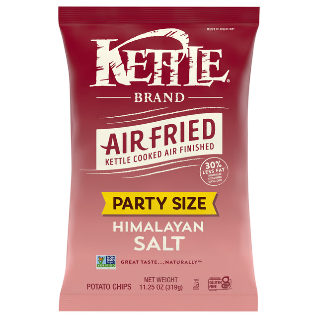Kettle Brand Air Fried Himalayan Salt Potato Chips, 9-11.25 oz Bags (Pack of 9)