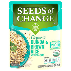 Seeds of Change Quinoa Brown Rice Organic Pouches | Healthy Ready to Eat,