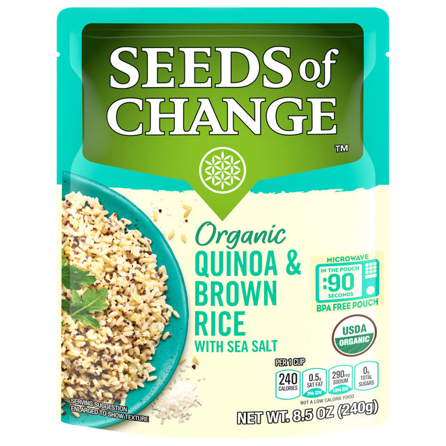 Seeds of Change Quinoa Brown Rice Organic Pouches | Healthy Ready to Eat,