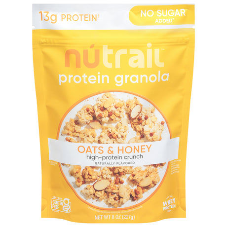 Nutrail Honey Granola Protein Pouches: Case of 6 | High Protein Snack 8 oz