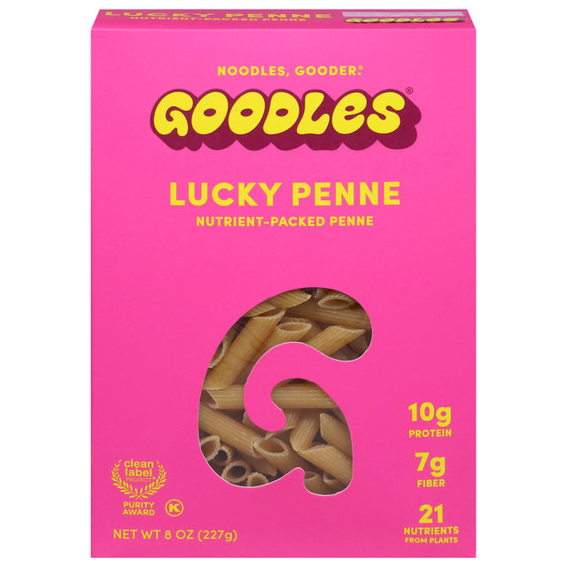 Goodles Lucky Penne Pasta, 12 x 8 oz - Healthy Mac &amp; Cheese Alternative