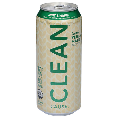 Clean Cause Yerba Mate Sparkling Drink: OG2 Mnt Hony, 12  | Healthy Energy