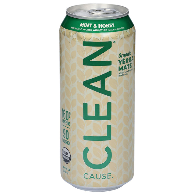 Clean Cause Yerba Mate Sparkling Drink: OG2 Mnt Hony, 12  | Healthy Energy